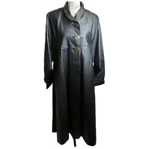 Vintage Charles Klein Swing Leather Trench Coat